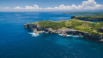 Fototapeta na wymiar Aerial shooting of islands