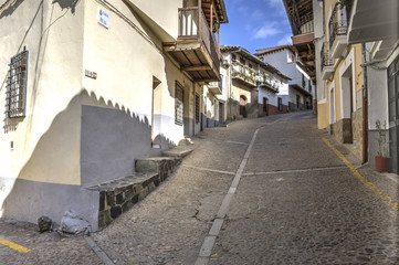 Guadalupe old town streets, Caceres, Spain
