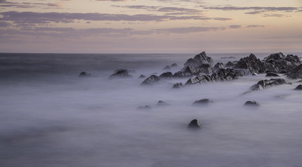 Obraz premium sunrise at pebble beach 2