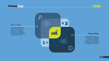 Two Overlapping Squares Slide Template