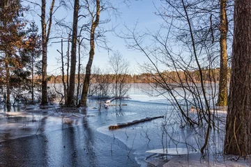 Foto auf Leinwand Frusen översvämmad insjö © Björn Kristersson