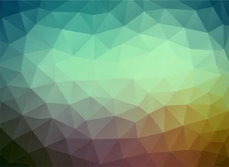 Fototapeten Flat multicolor geometric triangle wallpaper © igor_shmel