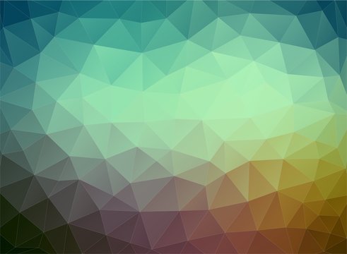 Flat multicolor geometric triangle wallpaper