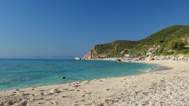 Landscape of Katisma Beach, Lefkada, Ionian Islands, Greece