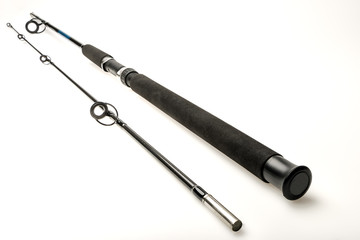 fishing rod on a white background