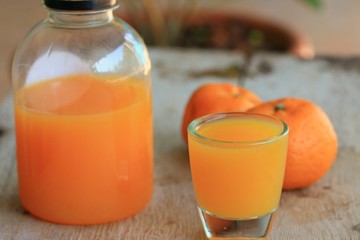bottle of orange juice