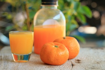 bottle of orange juice