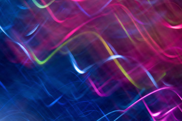 Wavy colorful light-graffiti.