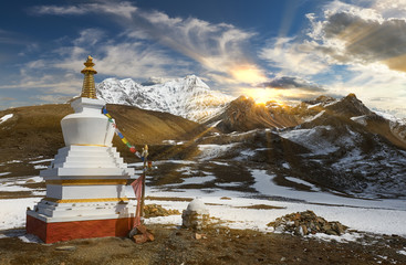 Montagnes de l& 39 Annapurna dans l& 39 Himalaya du Népal.