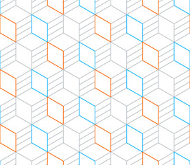 Black line pattern on white, seamless backdrop, minimalistic design