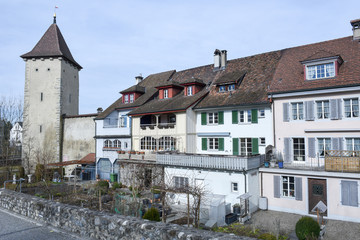 Fototapeta na wymiar The village of Sursee on Switzerland
