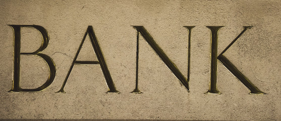 Bank sign