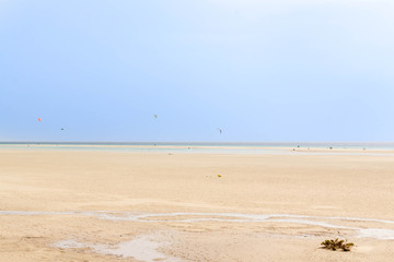 Southern Fuertevetura, Playa de Sotavento de Jandia. Sotavento Beach in Fuerteventura, Canary Islands, Spain.