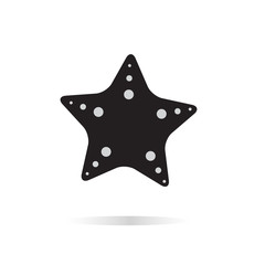 Starfish icon on white background. Starfish sign.