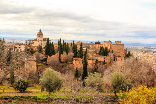 The Alhambra of Granada. Spain