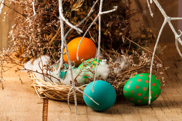 Colorful easter eggs