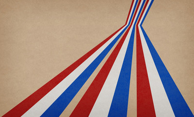 Abstract vintage background with stripes in the colors of france flags.