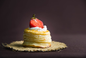 Vol au vent strawberry