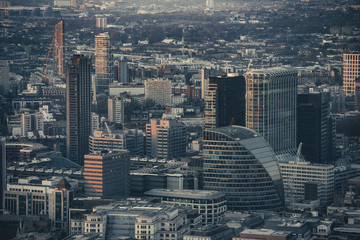 London business area - view from above