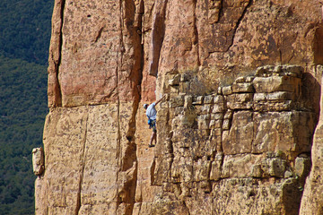 rock climbing