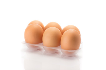 eggs isolated on white background