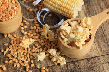popcorn with dried seed.