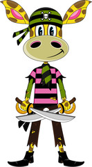Cute Giraffe Bandana Pirate