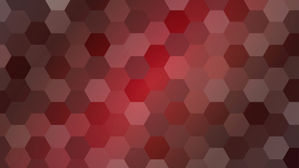 red hexagons simple