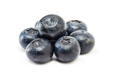 blueberry fruit isolated on white background