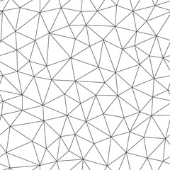 Vector abstract seamless line pattern with irregular triangles