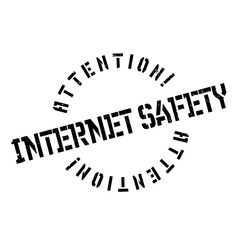 Internet Safety rubber stamp. Grunge design with dust scratches. Effects can be easily removed for a clean, crisp look. Color is easily changed.