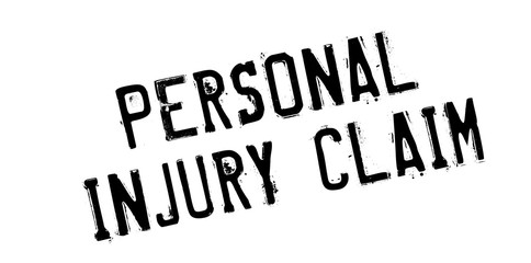 Personal Injury Claim rubber stamp. Grunge design with dust scratches. Effects can be easily removed for a clean, crisp look. Color is easily changed.