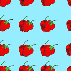 strawbarry background sketch,freehand sketch,seamless
