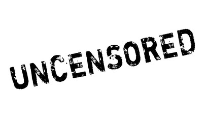 Uncensored rubber stamp. Grunge design with dust scratches. Effects can be easily removed for a clean, crisp look. Color is easily changed.