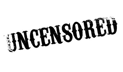 Uncensored rubber stamp. Grunge design with dust scratches. Effects can be easily removed for a clean, crisp look. Color is easily changed.
