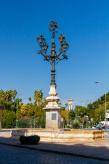 Obraz premium Seville. Lantern in the square.
