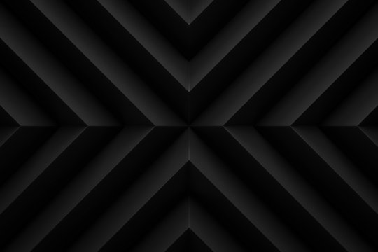 black zig zag layout  background 3d render