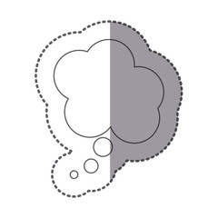 figure cloud chat bubble icon, vector illustraction design