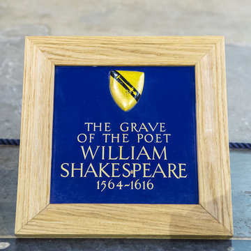 Grave of William Shakespeare in Stratford Upon Avon