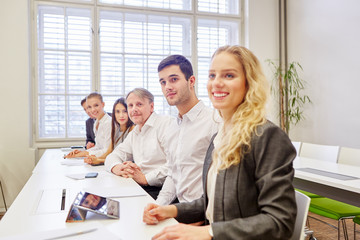Group of business people as a business team