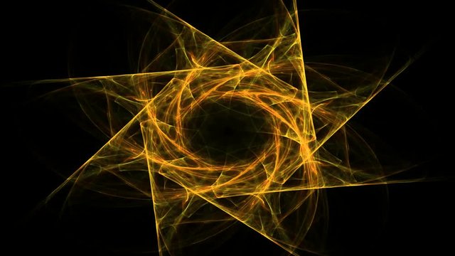 fractal radial pattern on the subject of science, technology and design