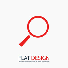 Search  icon, vector illustration. Flat design style