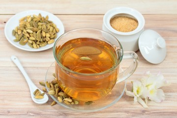 Black tea & cardamom seeds used  for unique taste 