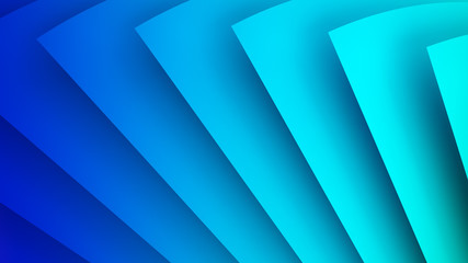 Fototapeta premium Azure, blue background with a palette. 3d image, 3d rendering.
