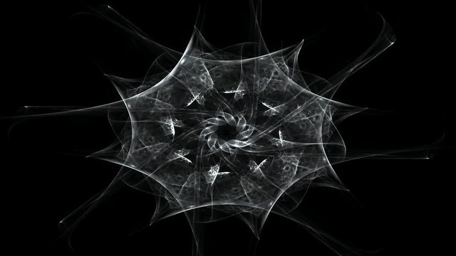 fractal radial pattern on the subject of science, technology and design