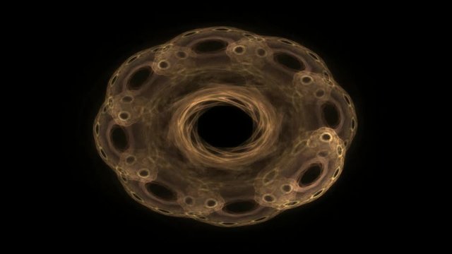 fractal radial pattern on the subject of science, technology and design