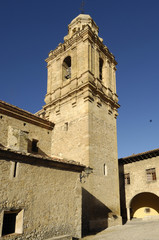 Fototapeta na wymiar Church of Santa Margarita in Mirambel, Castellon province, Conunidad Valenciana, Spaim