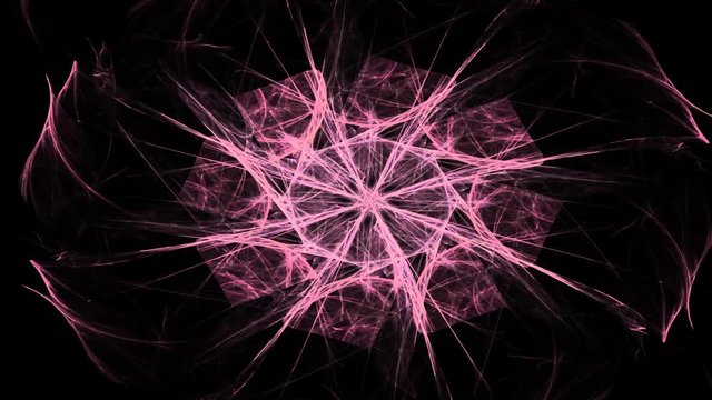 fractal radial pattern on the subject of science, technology and design