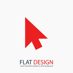  cursors icon, vector illustration. Flat design style 