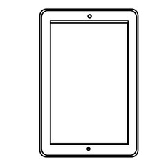 silhouette smart phone icon, vector illustraction design image